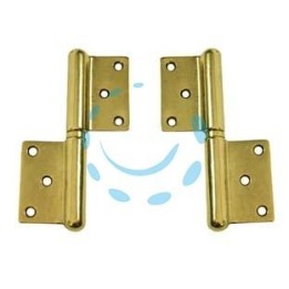 CERNIERA IN GROSSEZZA IN OTTONE LUCIDO - mm.120 DX