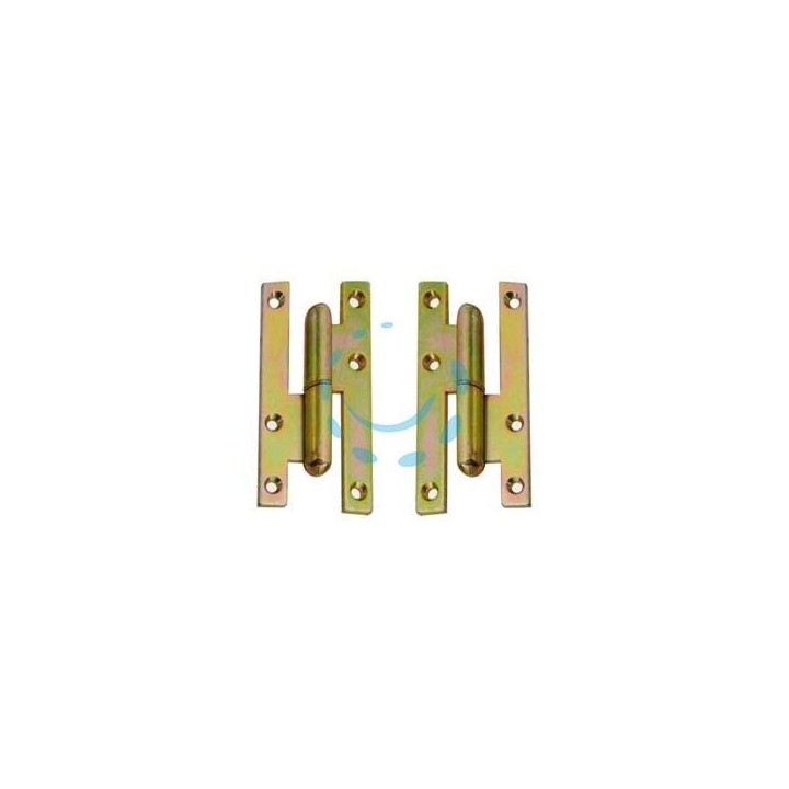 CERNIERE PAUMELLES IN ACCIAIO TROPICALIZZATO - mm.110x55x3,0 SX