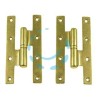 CERNIERE PAUMELLES IN OTTONE LUCIDO - mm.60x120h. DX 