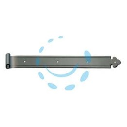 BANDELLE DRITTE CON OCCHIO DECENTRATO - mm.250x35 - in ferro verniciato nero