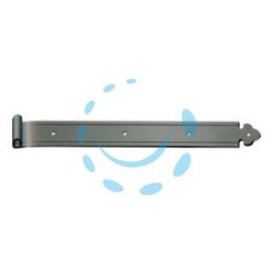BANDELLE DRITTE CON OCCHIO DECENTRATO - mm.300x35 - in ferro verniciato nero