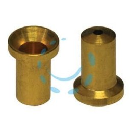 POZZETTI IN OTTONE PER ASTE - ø mm.6