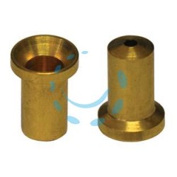 POZZETTI IN OTTONE PER ASTE - ø mm.6