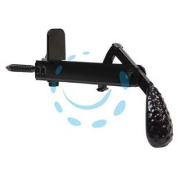 FERMAPERSIANE A PENDOLO CON FERMO FISSO - mm.105x55h. verniciato nero