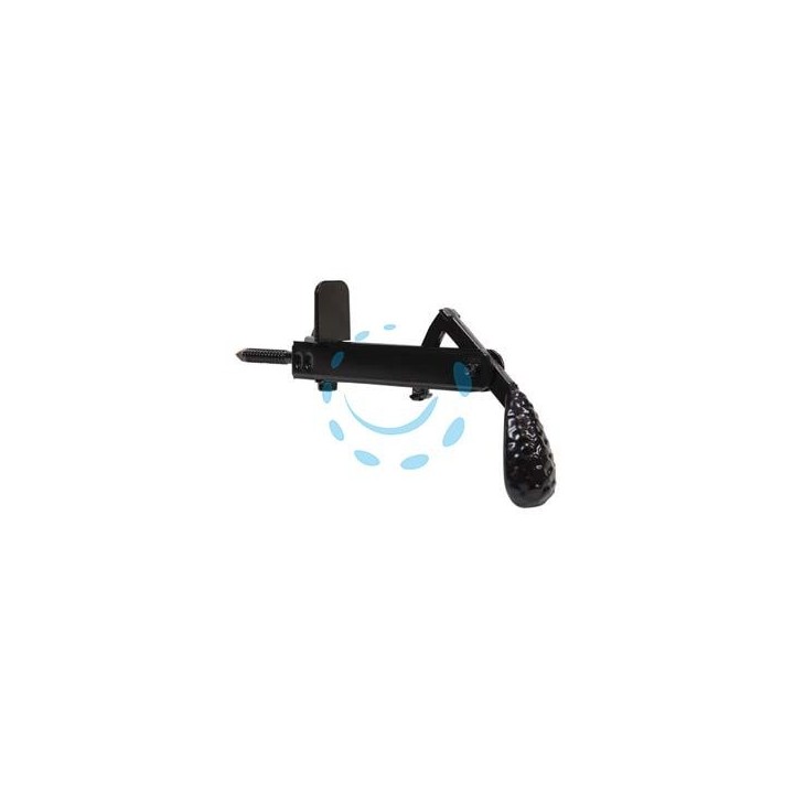 FERMAPERSIANE A PENDOLO CON FERMO FISSO - mm.105x55h. verniciato nero