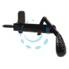 FERMAPERSIANE A PENDOLO CON FERMO FISSO - mm.105x55h. verniciato nero