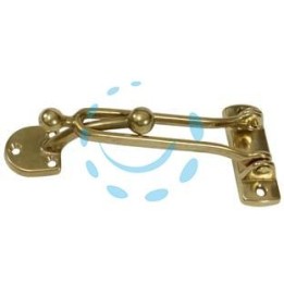 FERMAPORTE CON GANCIO IN OTTONE LUCIDO - mm.130x60h.