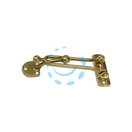 FERMAPORTE CON GANCIO IN OTTONE LUCIDO - mm.130x60h.