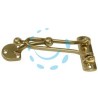 FERMAPORTE CON GANCIO IN OTTONE LUCIDO - mm.130x60h.