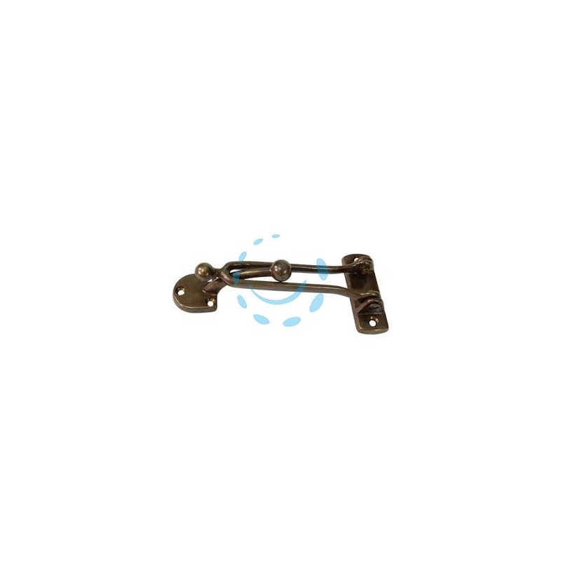 FERMAPORTE CON GANCIO IN OTTONE BRONZATO - mm.130x60h.