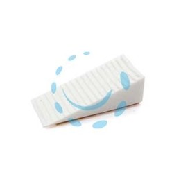 FERMAPORTA ADESIVO A CUNEO BIANCO 