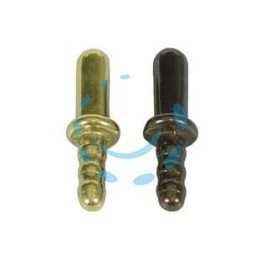 INCONTRO A TERRA PER PINZA FERMAPORTA - ø mm.8x45h. in ottone bronzato
