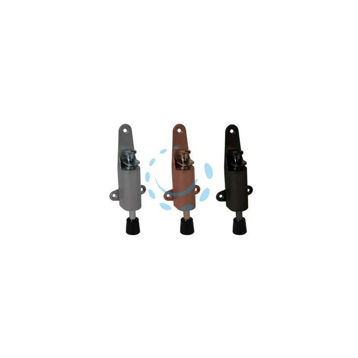 FERMAPORTA A PEDALE - mm.50x120h. colore argento
