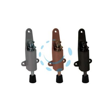 FERMAPORTA A PEDALE - mm.50x120h. colore bronzo