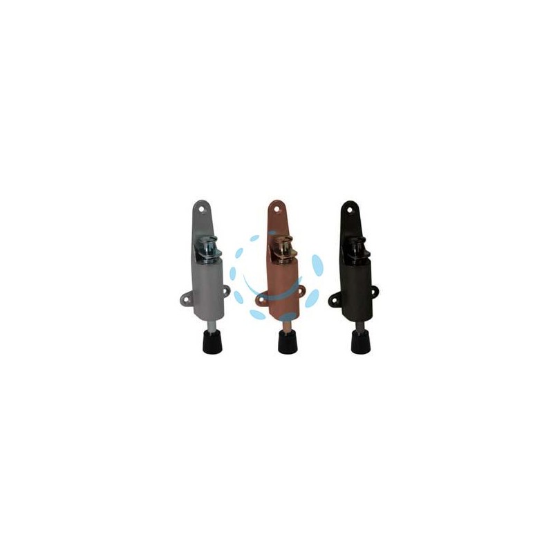 FERMAPORTA A PEDALE - mm.50x120h. colore nero