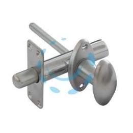 CATENACCIO A CREMAGLIERA DA INFILARE IN OTTONE CROMO SATINATO - ø mm.17x80 