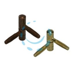 CERNIERE ANUBA NORMALI IN ACCIAIO - ø mm.11 mod.119 (E.00119.11.02) bronzato