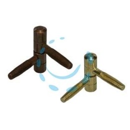 CERNIERE ANUBA NORMALI IN ACCIAIO - ø mm.14 mod.119 (E.00119.14.02) bronzato
