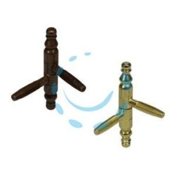 CERNIERE ANUBA BAROCCO IN ACCIAIO - ø mm.9 mod.132 (E.00132.09.02) bronzato