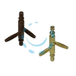 CERNIERE ANUBA BAROCCO IN ACCIAIO - ø mm.14 mod.131 (E.00131.14.02) bronzato