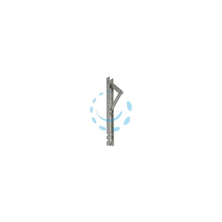 PALETTO AUTOMATICO A MOLLA REVERSIBILE IN ACCIAIO INOX ART.409 - cm.27h., scatola mm.20x20