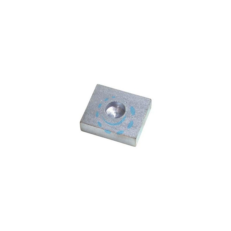 PIASTRA A SALDARE IN ACCIAIO ZINCATO PER CARDINE INFERIORE ART.349Z - ø foro mm.24 misure piastra mm.60x70