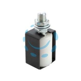 OLIVA PER CANCELLI IN NYLON BIANCO CON CUFFIA DI PROTEZIONE ART.450K - ø mm.40x45 - perno filettato M16