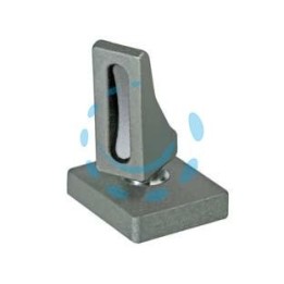PIASTRA BASE CON PERNO SFERICO ART.105 - mm.71x62x75h