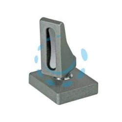 PIASTRA BASE CON PERNO SFERICO ART.105 - mm.71x62x75h