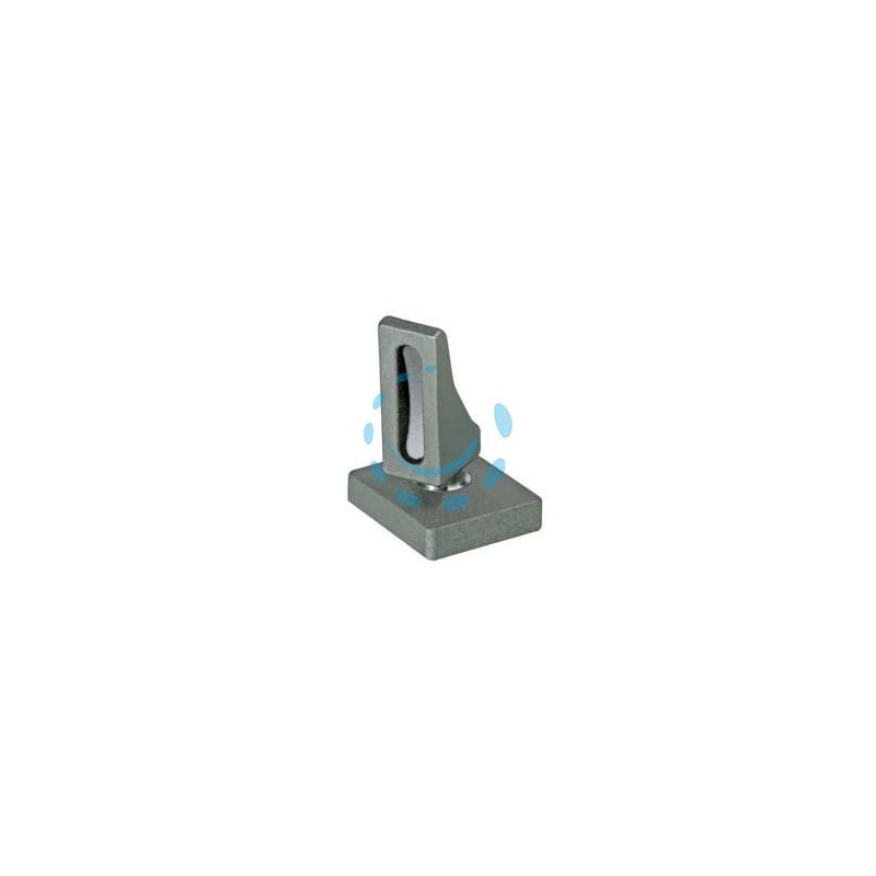 PIASTRA BASE CON PERNO SFERICO ART.105 - mm.71x62x75h