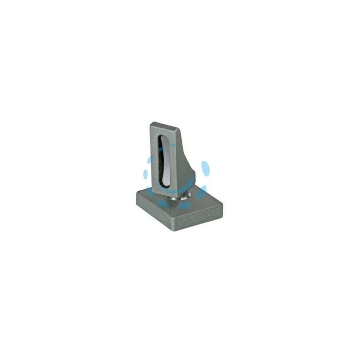 PIASTRA BASE CON PERNO SFERICO ART.105 - mm.71x62x75h