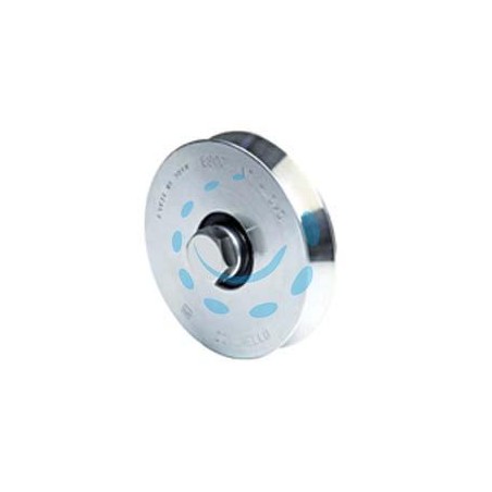 RUOTA CANCELLI GOLA V ART.300 - mm.60x24, M10x45