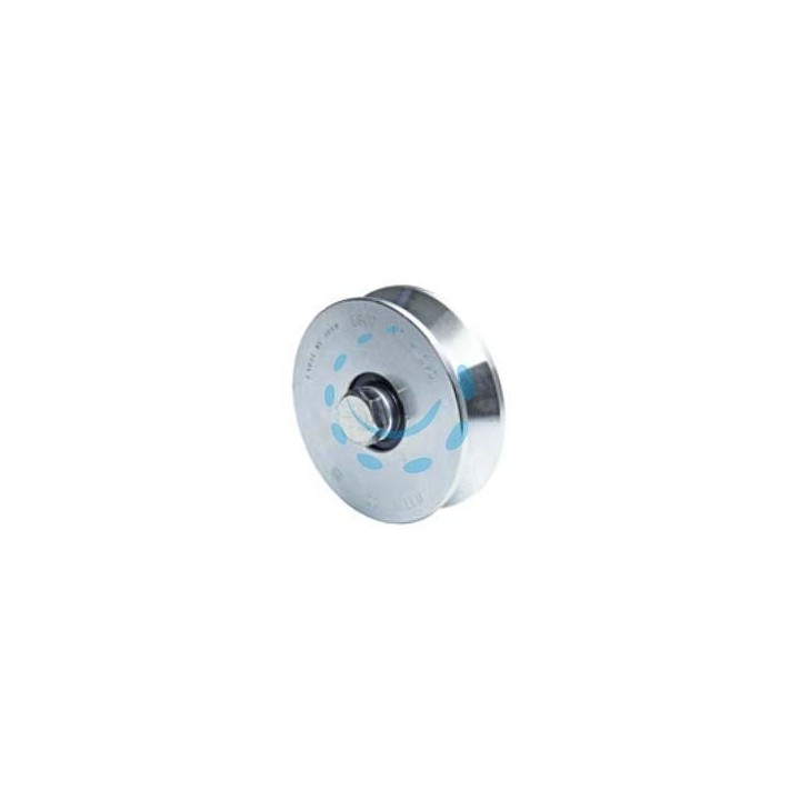RUOTA CANCELLI GOLA V ART.305 - mm.157x44, M16x70