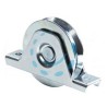 RUOTA CANCELLI GOLA V SUPPORTO INFERIORE ART.335 - ø mm.100 supporto mm.155