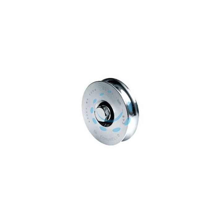 RUOTA CANCELLI GOLA SEMITONDA ART.310 - mm.120x22, M14x70