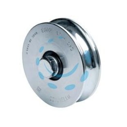 RUOTA CANCELLI GOLA SEMITONDA ART.315 - mm.140x31, M16x70