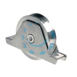 RUOTA CANCELLI GOLA SEMITONDA CON SUPPORTO ART.337 - ø mm.100 supporto mm.155
