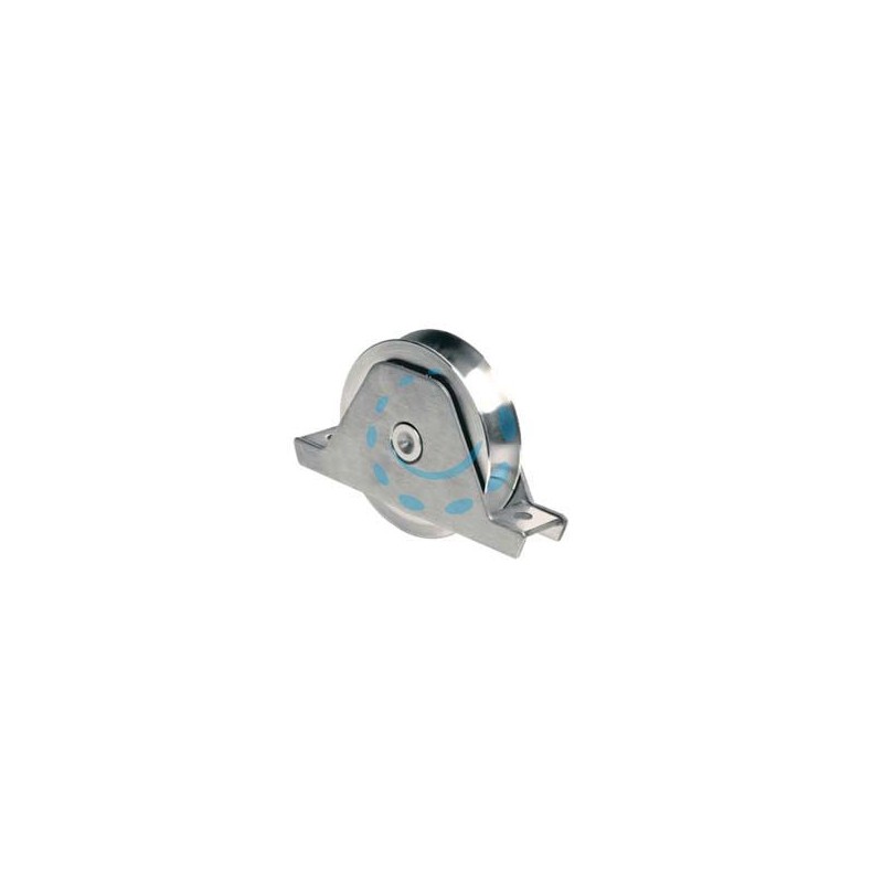 RUOTA CANCELLI GOLA SEMITONDA CON SUPPORTO ART.337 - ø mm.100 supporto mm.155
