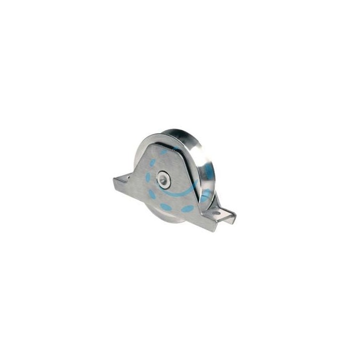 RUOTA CANCELLI GOLA SEMITONDA CON SUPPORTO ART.337 - ø mm.120 supporto mm.185