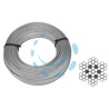 FUNE METALLICA IN ACCIAIO INOX AISI 316 49 FILI - ø mm.6 rotoli da mt.10