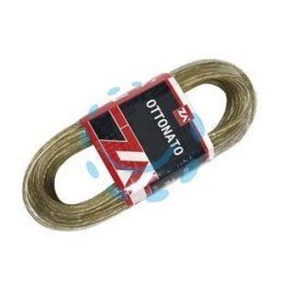 CAVETTO ACCIAIO OTTONATO RIVESTITO IN PVC TRASPARENTE - ø mm.4x mt.10 