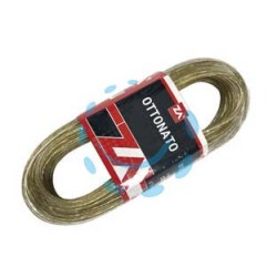 CAVETTO ACCIAIO OTTONATO RIVESTITO IN PVC TRASPARENTE - ø mm.4x mt.10 