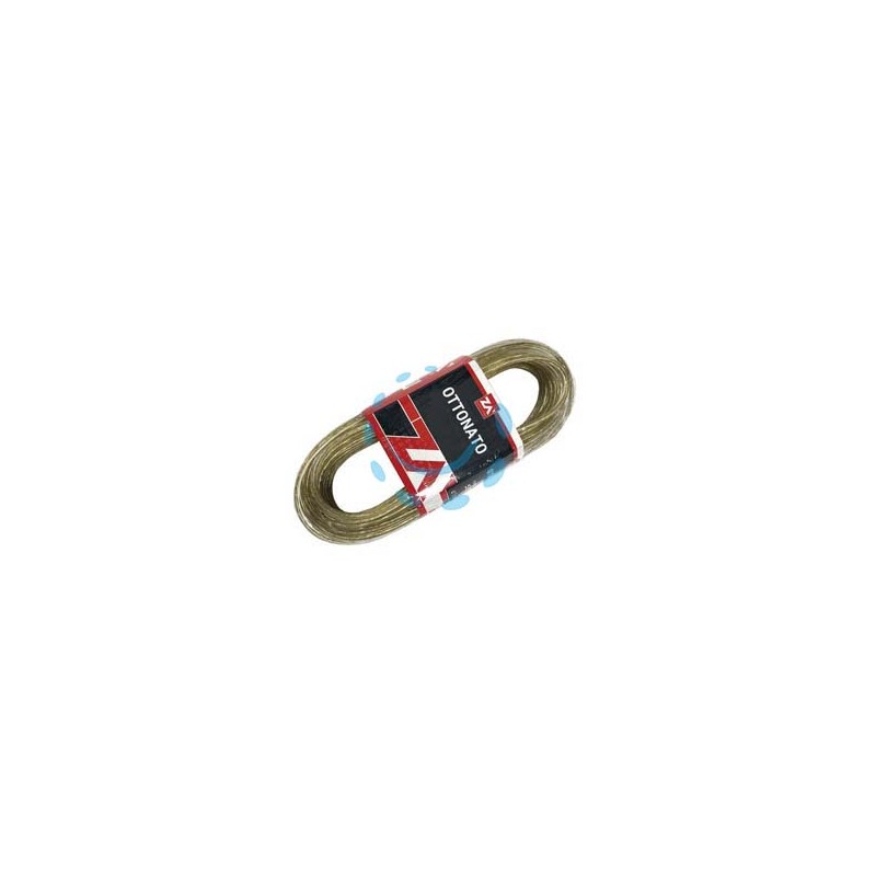 CAVETTO ACCIAIO OTTONATO RIVESTITO IN PVC TRASPARENTE - ø mm.4x mt.10 