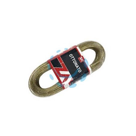 CAVETTO ACCIAIO OTTONATO RIVESTITO IN PVC TRASPARENTE - ø mm.4x mt.10 