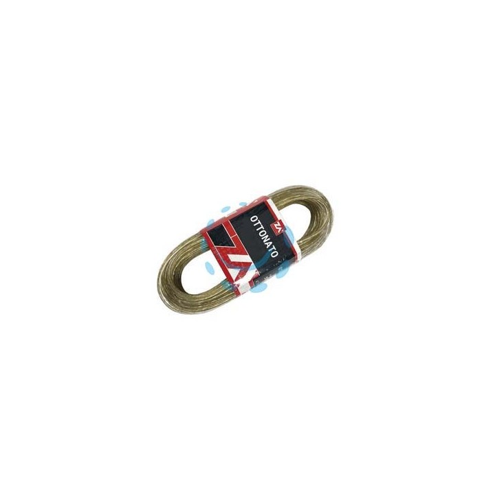 CAVETTO ACCIAIO OTTONATO RIVESTITO IN PVC TRASPARENTE - ø mm.4x mt.10 