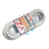 CAVETTO ACCIAIO OTTONATO RIVESTITO IN PVC BIANCO - ø mm.5x mt.20 