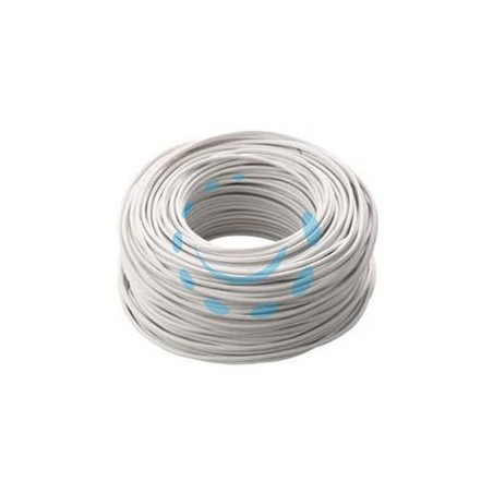 CAVETTO ACCIAIO OTTONATO RIVESTITO IN PVC BIANCO - ø mm.4,5x mt.200 