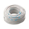 CAVETTO ACCIAIO OTTONATO RIVESTITO IN PVC BIANCO - ø mm.4,5x mt.200 