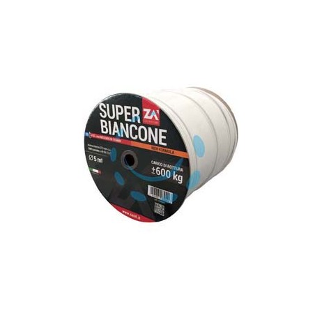 CAVETTO ACCIAIO ZINCATO RIVESTITO IN PVC BIANCO IN BOBINE - ø mm.5 in rotoli mt.500
