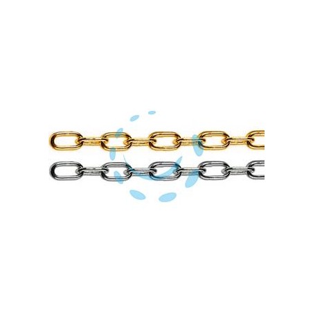 CATENA GENOVESE IN MATASSINE - n° 8 maglia ø mm.1,3 ferro nichelato